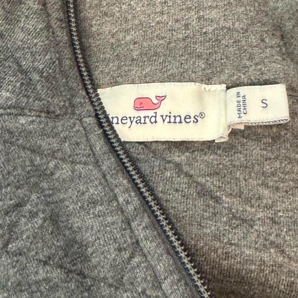 Vineyard Vines Women’s Gray Half Zip Pullover Sweatshirt Quilted Small - Picture 4 of 4